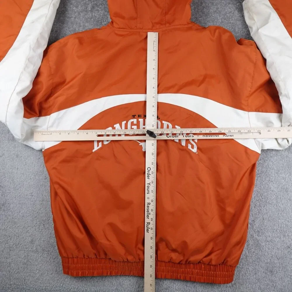 Vintage Texas Longhorns Jacket Men's M Orange White Red Oak Sportswear Hooded